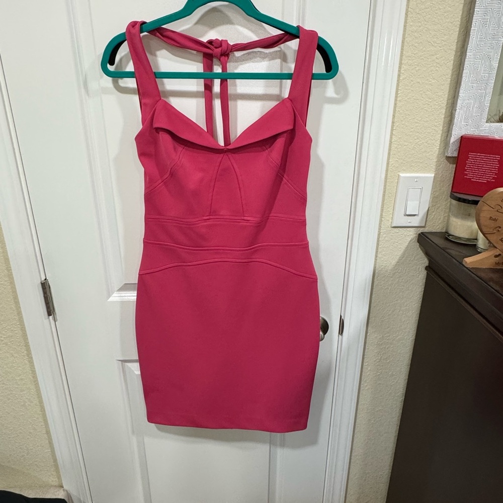 Z Spoke by Zac Posen Raspberry halter Mini Dress